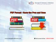 PDF Format - Know the Pros and Cons