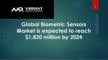 Biometric Sensors Market