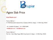 Agate Slab Price