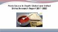 Global and United States Pasta Sauce In-Depth Research Report 2017-2022 PowerPoint PPT Presentation