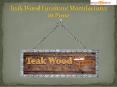 Best Teak Wood Furniture Manufacturer in Pune | Best Teak Wood Furniture in Pune  | Decor My Place PowerPoint PPT Presentation