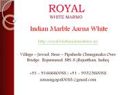 Indian Marble Aarna White