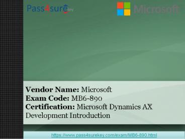 100% Verified MB6-890 Question Answers