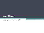Ken Sines - Professional Leader
