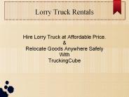 Lorry Truck Rentals