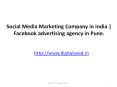 Social Media Marketing Company in India | Facebook advertising agency in Pune PowerPoint PPT Presentation