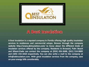 Fort Lauderdale Insulation Company