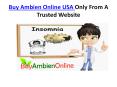 Buy Ambien Online USA Only From A Trusted Website