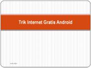 Trik Internet Gratis Android Untuk Pemula