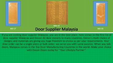 Door Supplier
