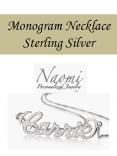 Monogram Necklace Sterling Silver PowerPoint PPT Presentation
