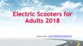 Electric Scooters for Adults PowerPoint PPT Presentation