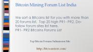 Bitcoin Mining Forum India