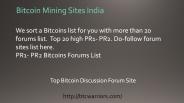 Bitcoin Mining Sites India