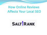 How Online Reviews Affects Your Local SEO