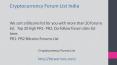 Cryptocurrency Forum India PowerPoint PPT Presentation