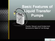 Liquid transfer pumps