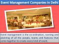 Best Event Management Companies in Delhi PowerPoint PPT Presentation