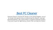 Best PC Cleaner