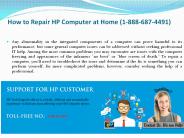 How to Fix General Issues of HP Computer