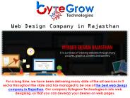 Outstanding Web Design Company in Rajasthan | Bytegrow Technologies