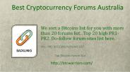 Best Cryptocurrency Forums Australia