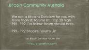 Bitcoin Community Australia