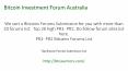 Bitcoin Investment Forum Australia PowerPoint PPT Presentation