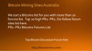 Bitcoin Mining Sites Australia