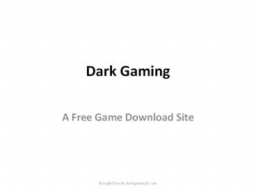 Free Game Download