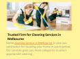 Trusted Firm for Cleaning Services in Melbourne PowerPoint PPT Presentation