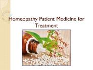 Homeopathy Patient Medicine for Treatment   26 sep 17 PowerPoint PPT Presentation