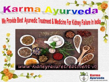 Best Ayurvedic Medicine For Kidney failure In India