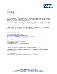 SAP MDM Online Training Material