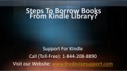 Steps To Borrow Books From Kindle Library?