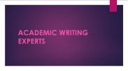 Proficient Academic Writers