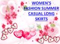 WOMEN’S FASHION SUMMER CASUAL LONG SKIRTS PowerPoint PPT Presentation