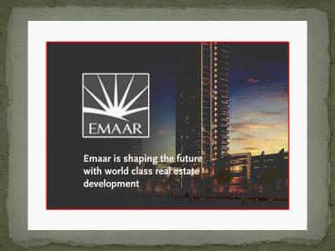 Emaar Imperial Gardens  Sector 102 Gurgaon