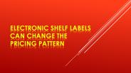 Electronic Shelf Labels Can Change the Pricing Pattern