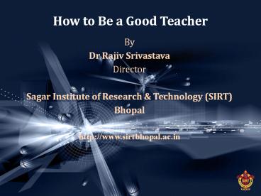How to become a good Teacher (1)