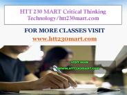 HTT 230 MART Critical Thinking  Technology/htt230mart.com