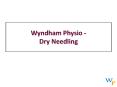 Wyndham Physio - Dry Needling PowerPoint PPT Presentation
