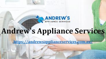 Dryer Repair Sydney | Andrew's Appliance Services