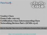 Most Updated Cisco 100-105 Pdf And 100-105 Dumps