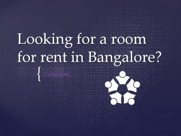 room for rent in Bangalore