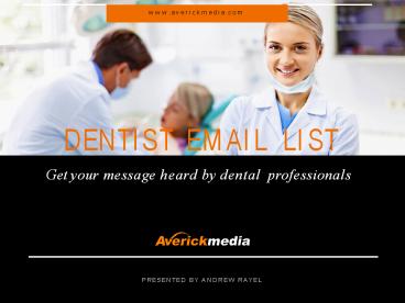 Dentist Email List