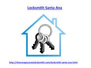 Find best Locksmith in Santa Ana