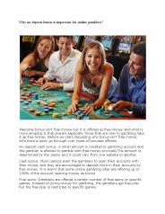 Why no deposit bonus is important for online gamblers?
