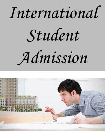 International Student Admission
