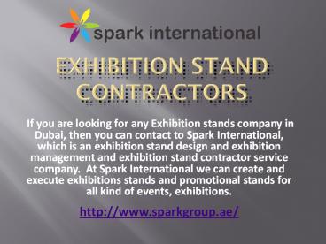 Exhibition Stand Contractors